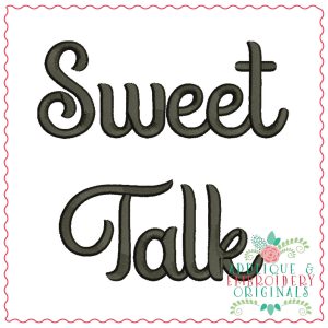 1359 Sweet Talk Embroidery Font