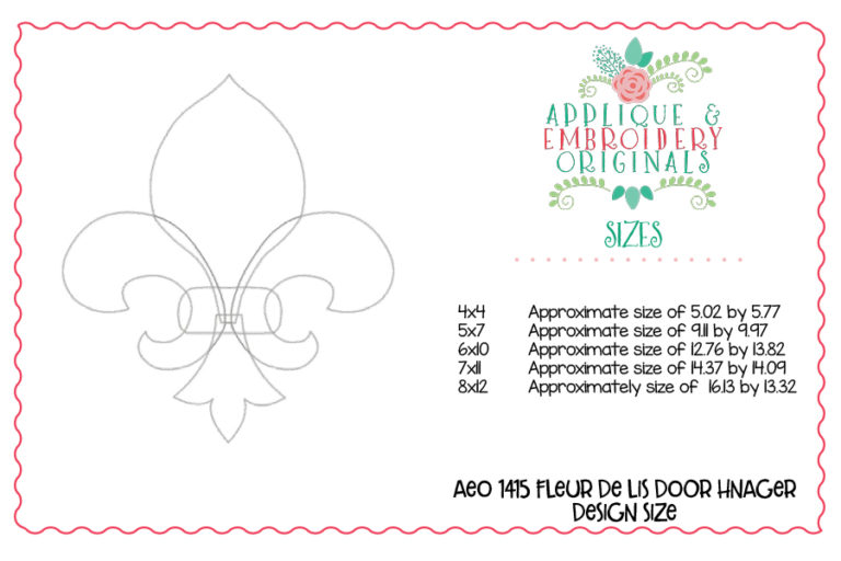 1415 Fleur De Lis Door Hanger - Image 5