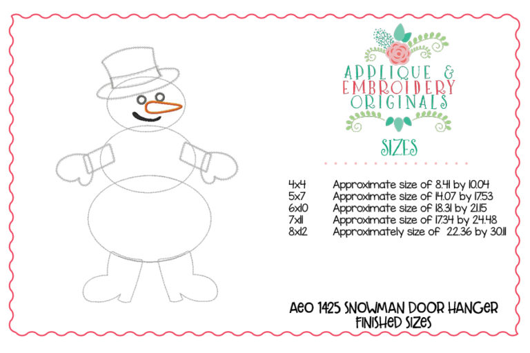 1425 Snowman Winter Door Hanger - Image 6