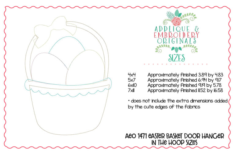 1471 Easter Egg Basket with Bow Door Hanger - Image 3