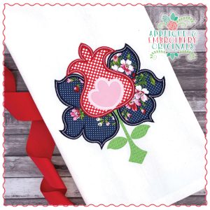 1472 Bohemian Flower Applique Design