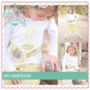 1475 Dandelions Applique Design