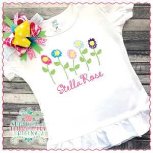 1480 Frayed Rose Garden Applique Design