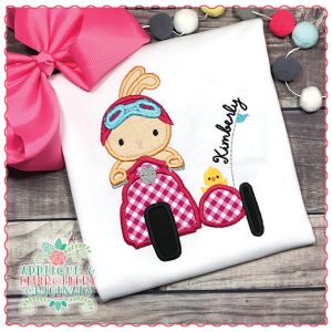 1534 Easter Pals on Scooter Applique Design