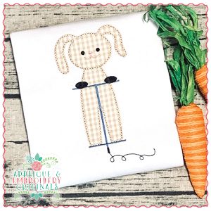 1535 Pogo Bunny Applique Design