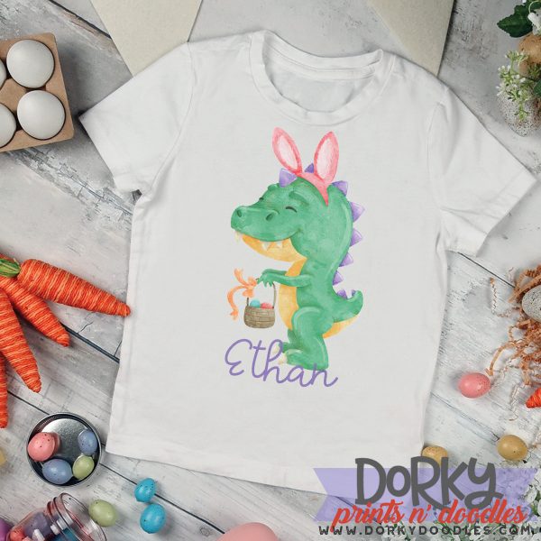 Dinobunny Watercolor Printable Art - Image 2