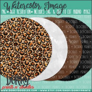 Circles in Earth Tones Watercolor Printable Art