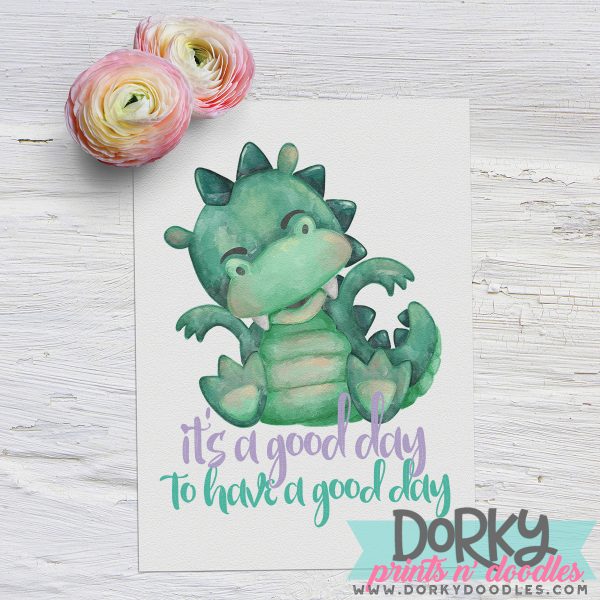 Dragon Watercolor Printable Art - Image 2