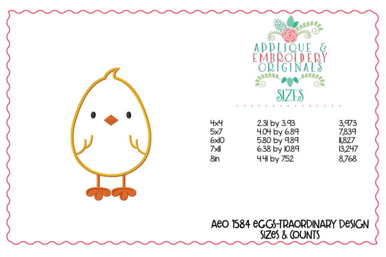 1584 Eggs-traordinary Applique Design - Image 3
