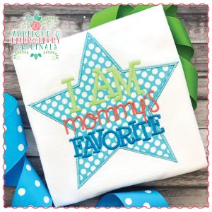 1662 I Am Mommy's Favorite Applique Design