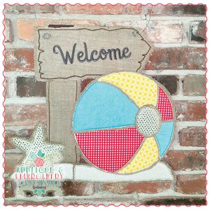 1738 Beach Ball Door Hanger Design