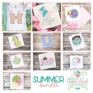 1719 Summer Bundle Applique Designs