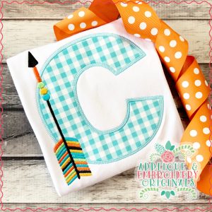 1775 Arrow Alpha Applique Font