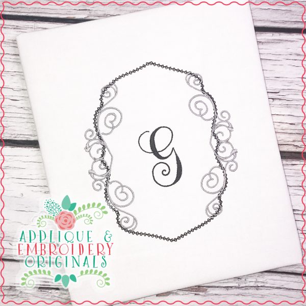 1793 Classy Frame Applique Design - Image 2