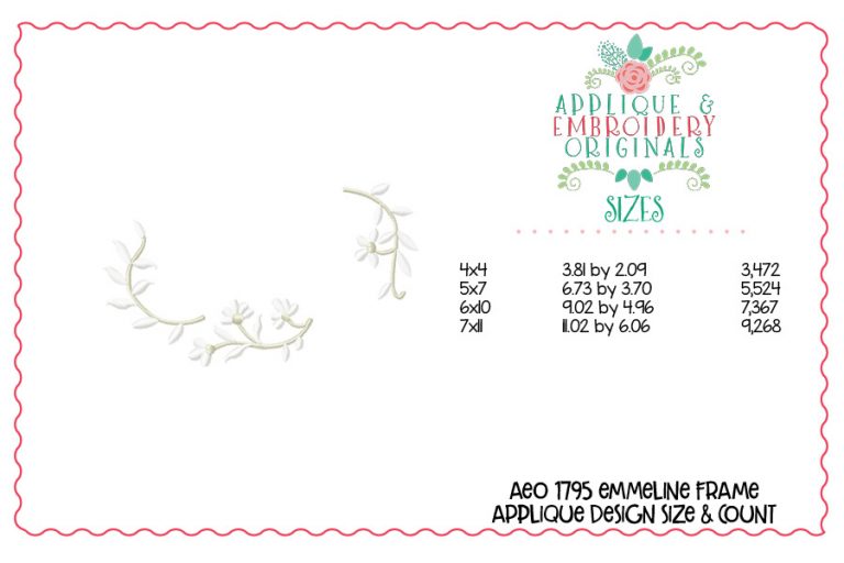 1795 Emmeline Frame Embroidery Design - Image 2