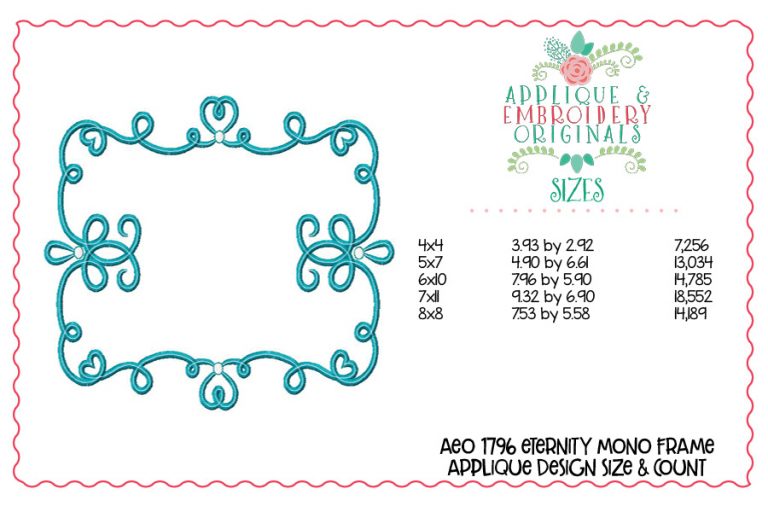 1796 Eternity Monogram Frame Design - Image 2
