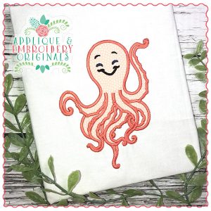 1837 Octopus Applique Design