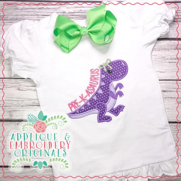 1874 Pre K Aurus Girl Applique Design - Image 2