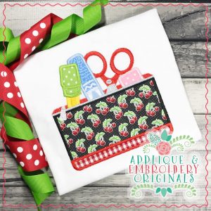1899 Pencil Pouch Applique Design