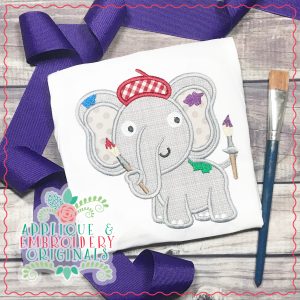 1921 Elephant Artist Applique Design
