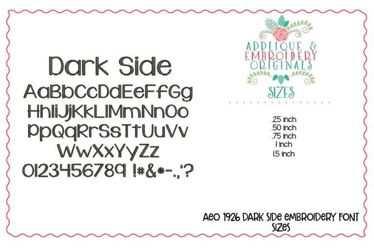 1929 Everything You Need Embroidery Font Set - Image 11