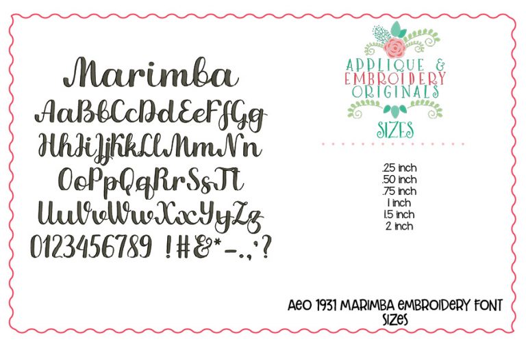 1929 Everything You Need Embroidery Font Set - Image 6