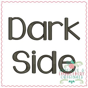 1926 Dark Side Embroidery Font