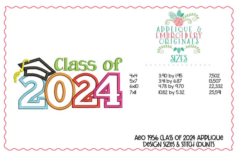 1956 Class of 2024 Applique Design - Image 2