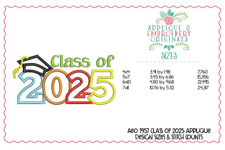 1957 Class of 2025 Applique Design - Image 2