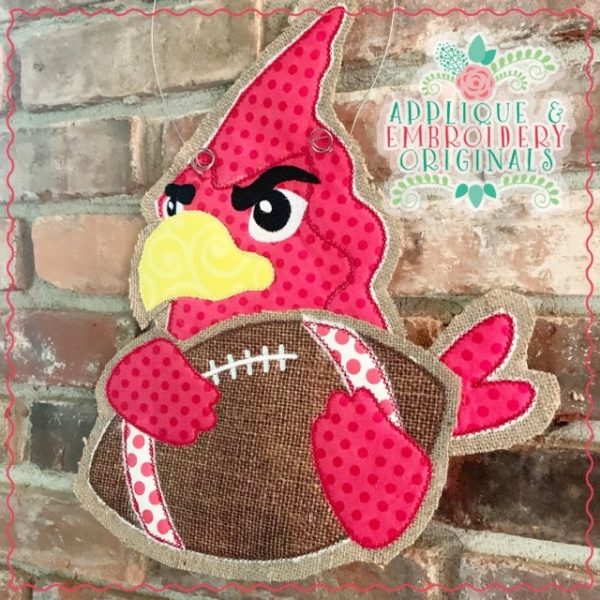 1962 Cardinal Football Door Hanger Design - Image 2