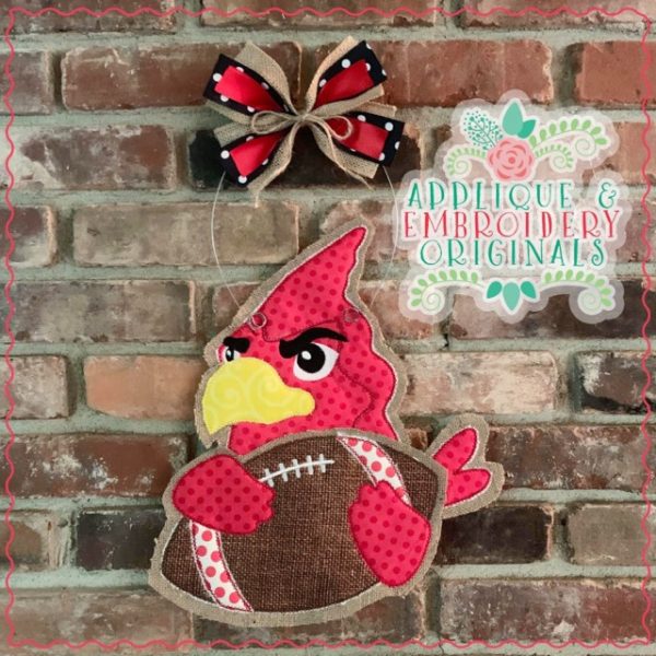 1962 Cardinal Football Door Hanger Design - Image 3