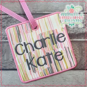 1977 Tag Square Applique Design