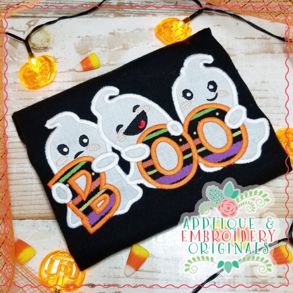 1995 Ghost Trio Boo Applique Design - Image 3