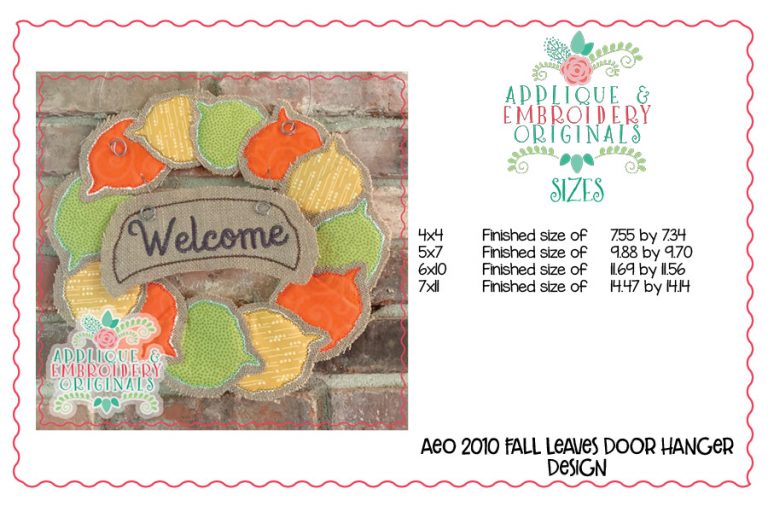 2010 Fall Leaves Door Hanger Design - Image 8