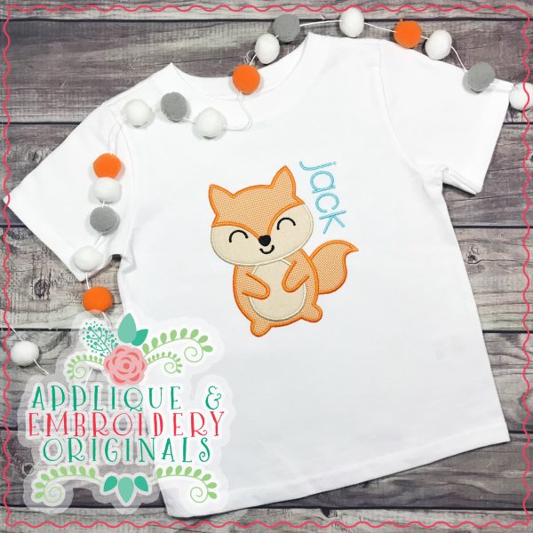2012 Cute Fox Applique Design - Image 2