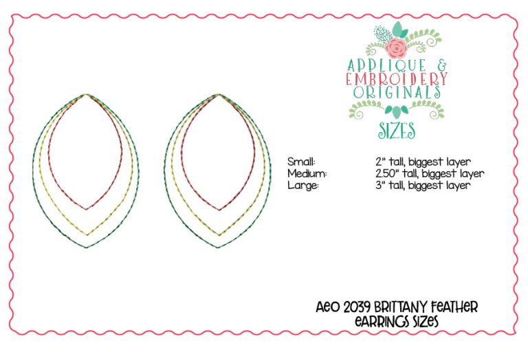 2039 Brittany Feather Earring Design - Image 3