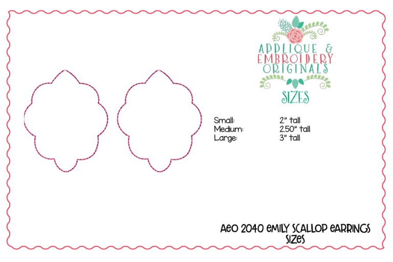 2040 Emily Scallop Earrings Design - Image 4
