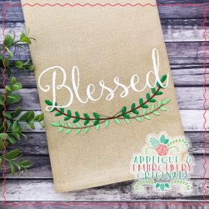 2067 Blessed Leaf Frame Embroidery Design