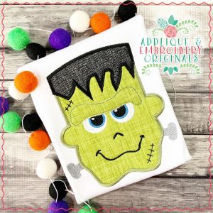 2071 Frankenstein Head Applique Design