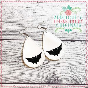 2073 Bat Earrings In-The-Hoop Design