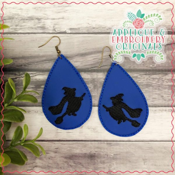 2084 Witch Earrings In-The-Hoop Design - Image 2