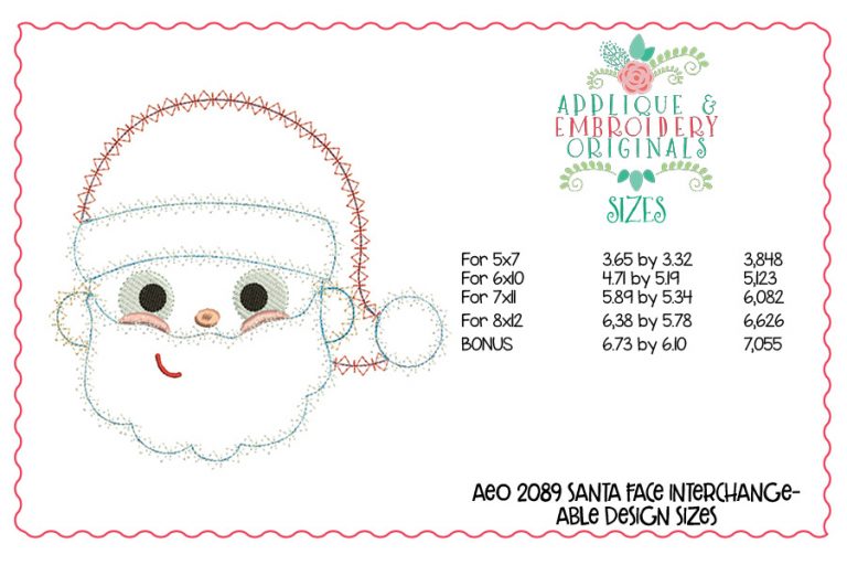 2089 Santa Face Interchangeable Tab Design - Image 4