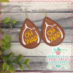 2096 Oh Snap Wishbone Earrings In-The-Hoop Design