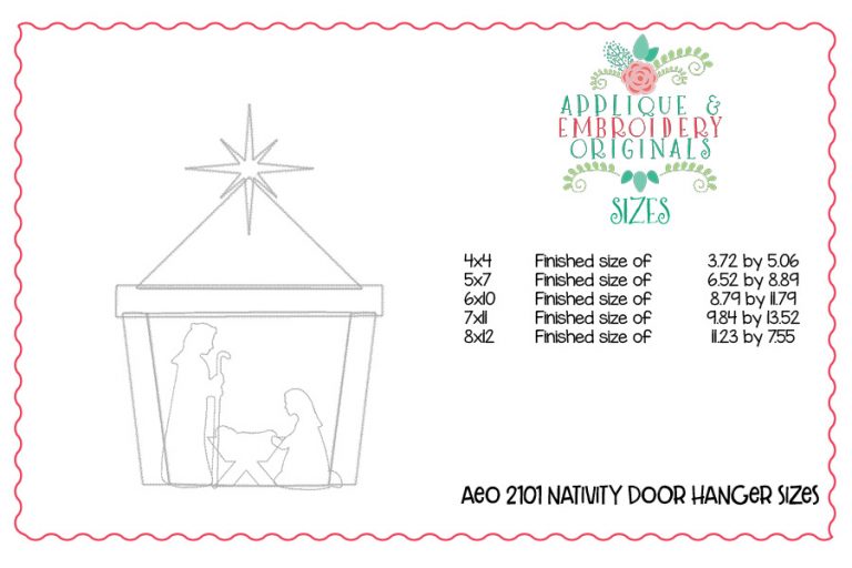 2101 Nativity Door Hanger Design - Image 3