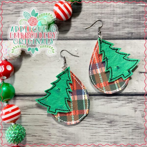 2124 Christmas Earring SET Earrings In-The-Hoop Design - Image 9