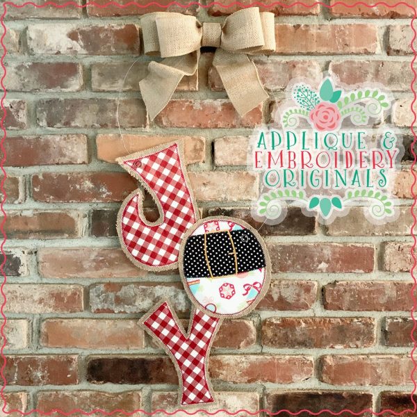2143 Santa JOY Door Hanger Design - Image 2