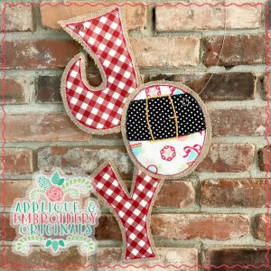 2143 Santa JOY Door Hanger Design