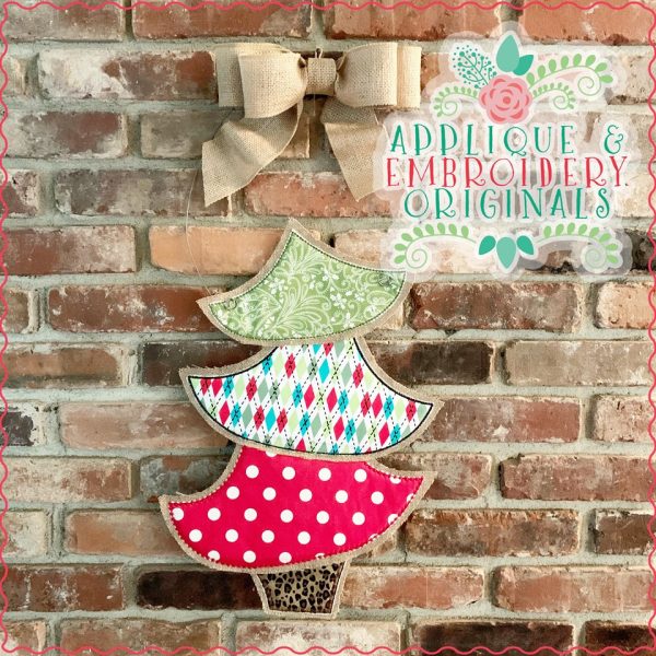2142 Topsy Turvy Christmas Tree Door Hanger Design - Image 2
