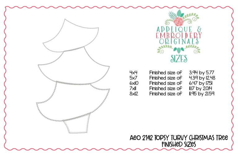 2142 Topsy Turvy Christmas Tree Door Hanger Design - Image 3