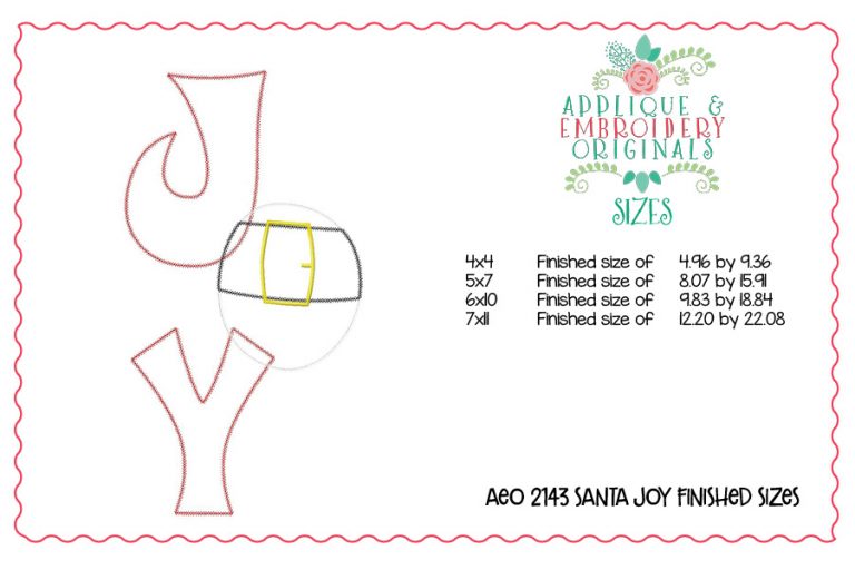 2143 Santa JOY Door Hanger Design - Image 3